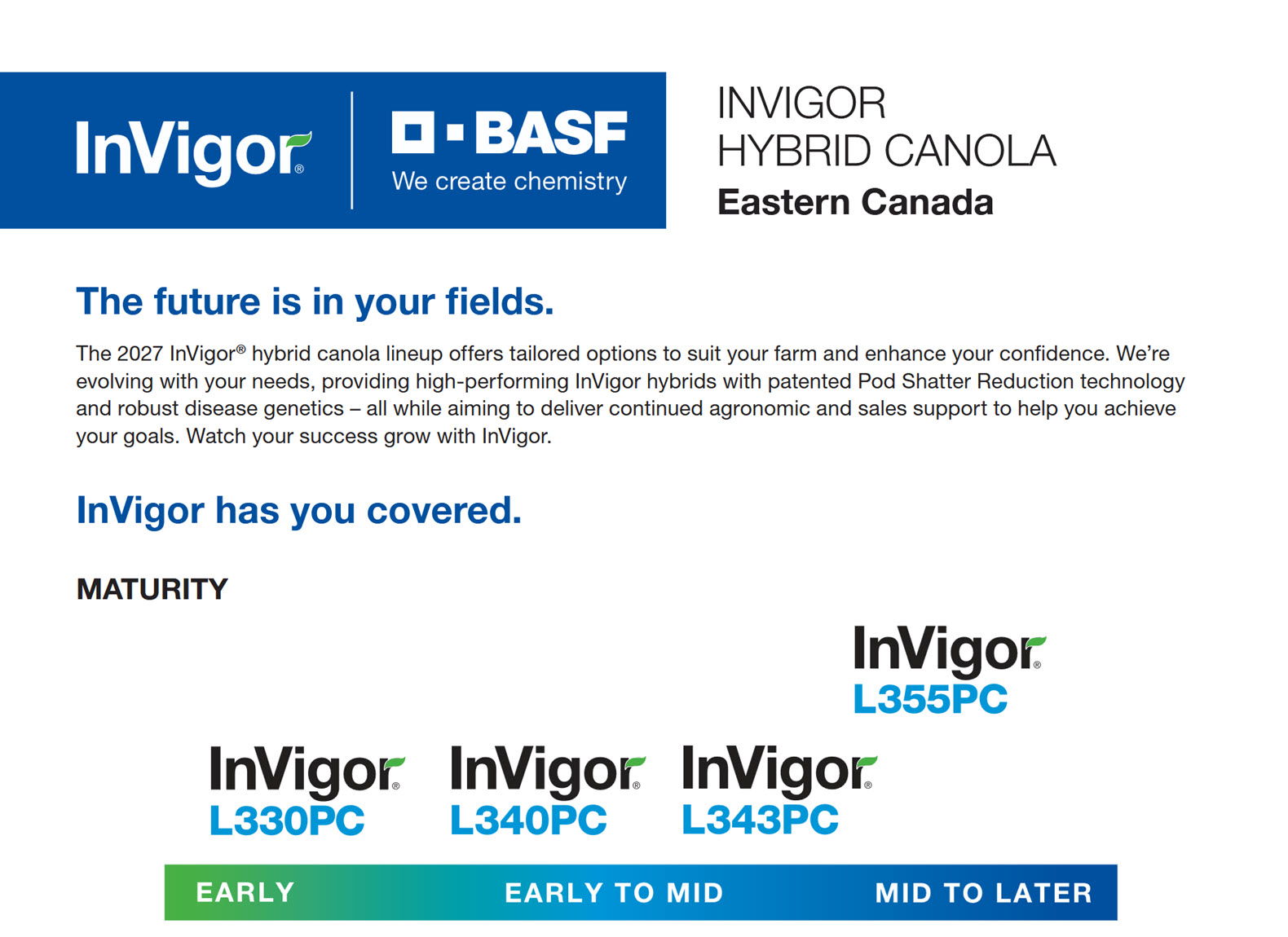 InVigor Hybrid Canola Technology Sheet Cover