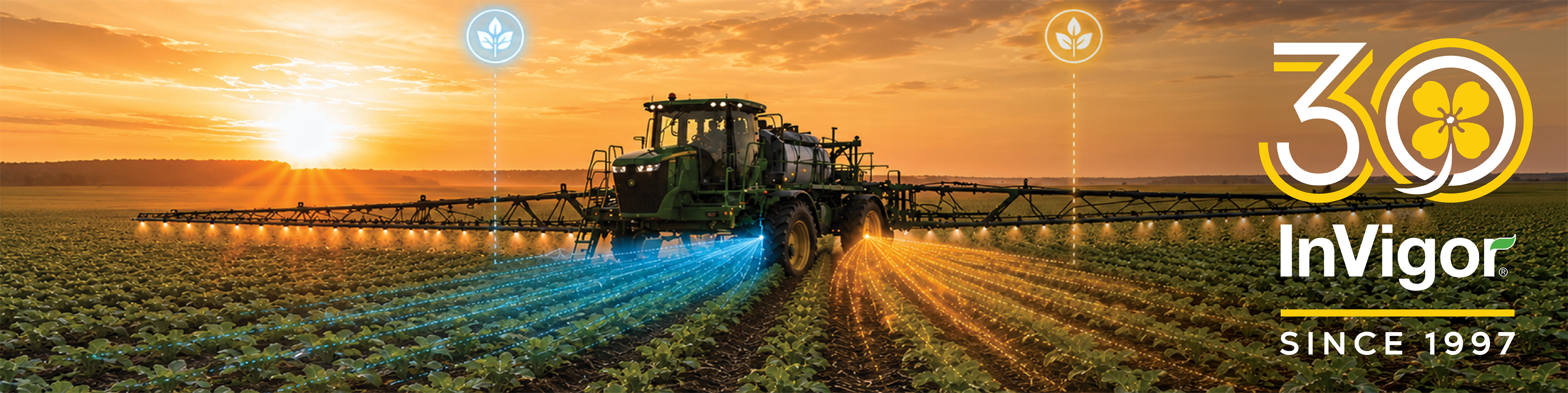 Tractor in field