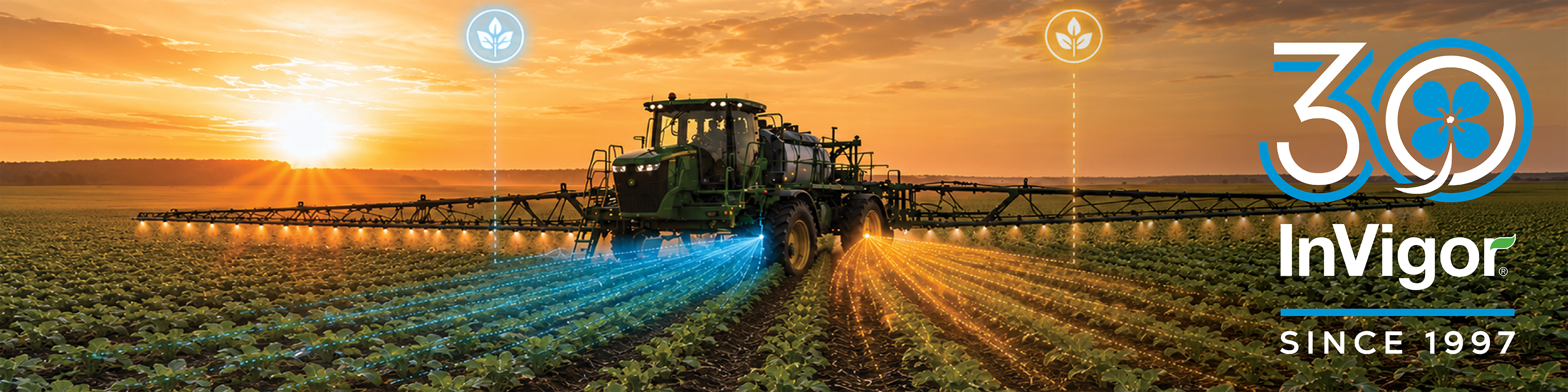 Tractor in field