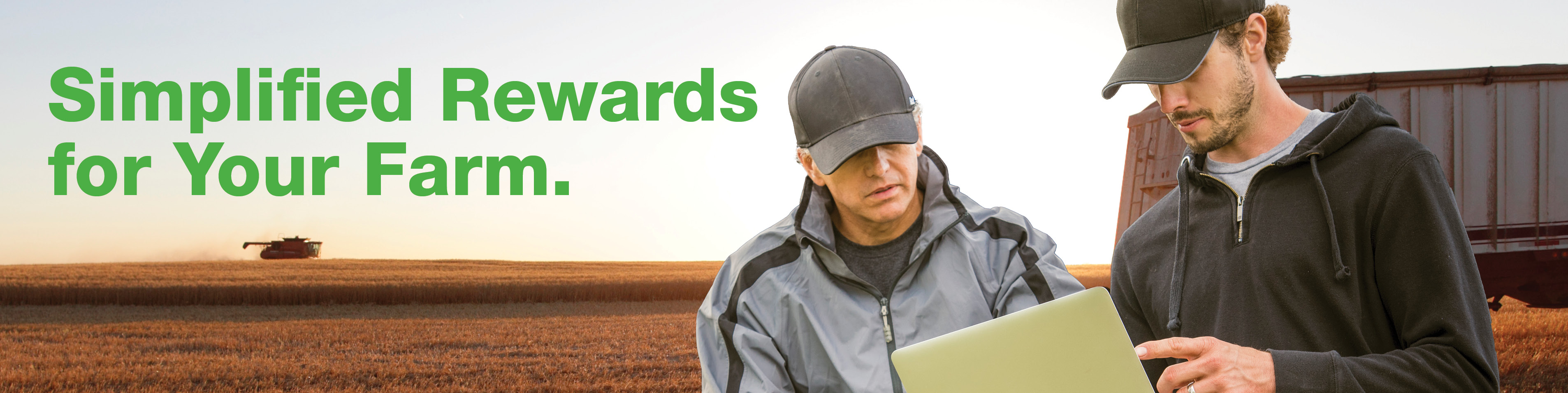 Two growers looking at laptop