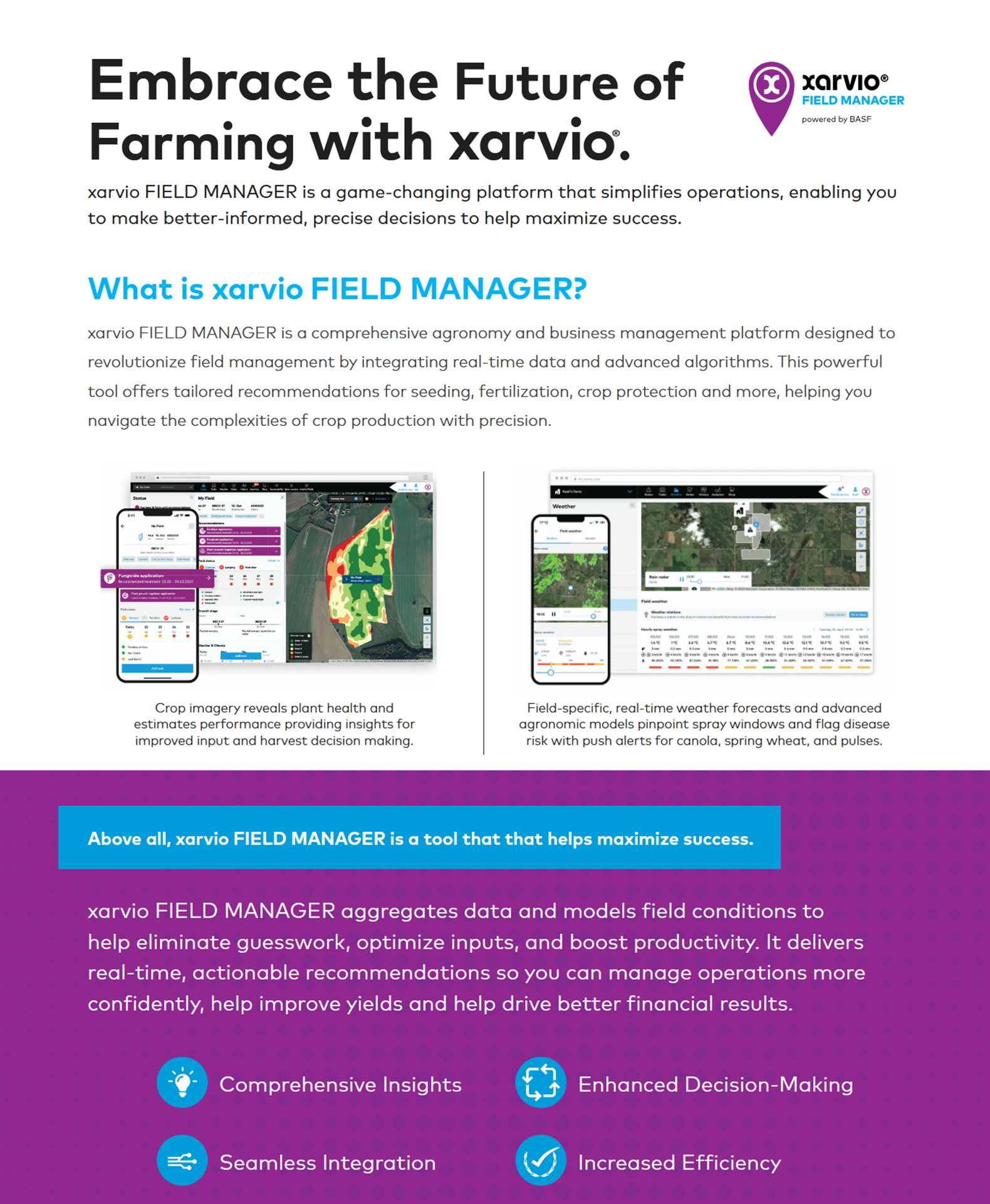 xarvio Field Manager – One Pager Cover