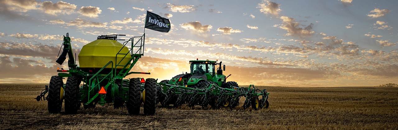 InVigor tractor in field